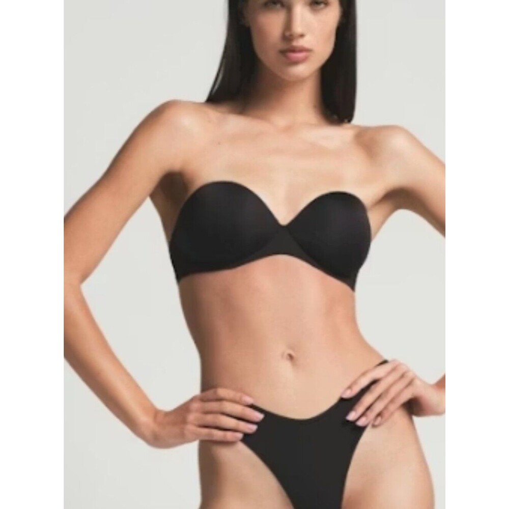 NEW Skims Ultimate Strapless Push-up Bra 34D in Onyx Black NWT - Picture 3 of 3